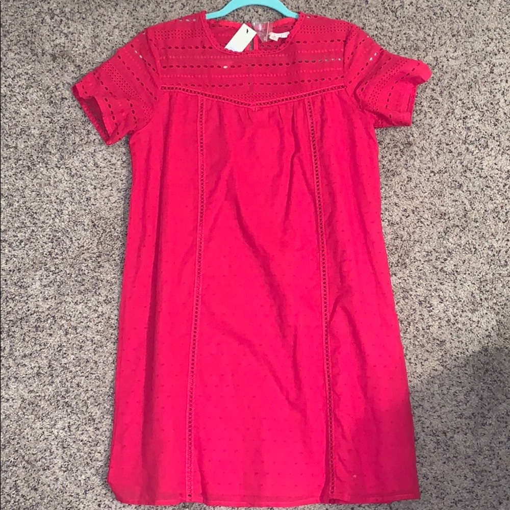 Pink dress with detailed cutouts - never worn